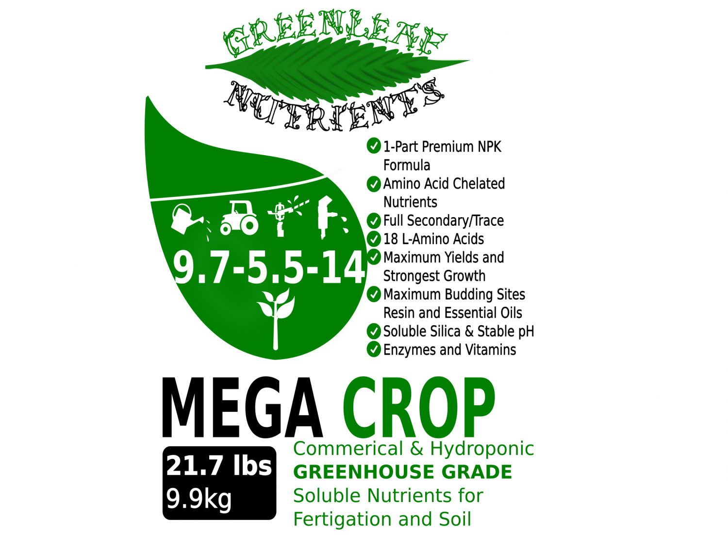 MEGA CROP by Greenleaf Nutrients